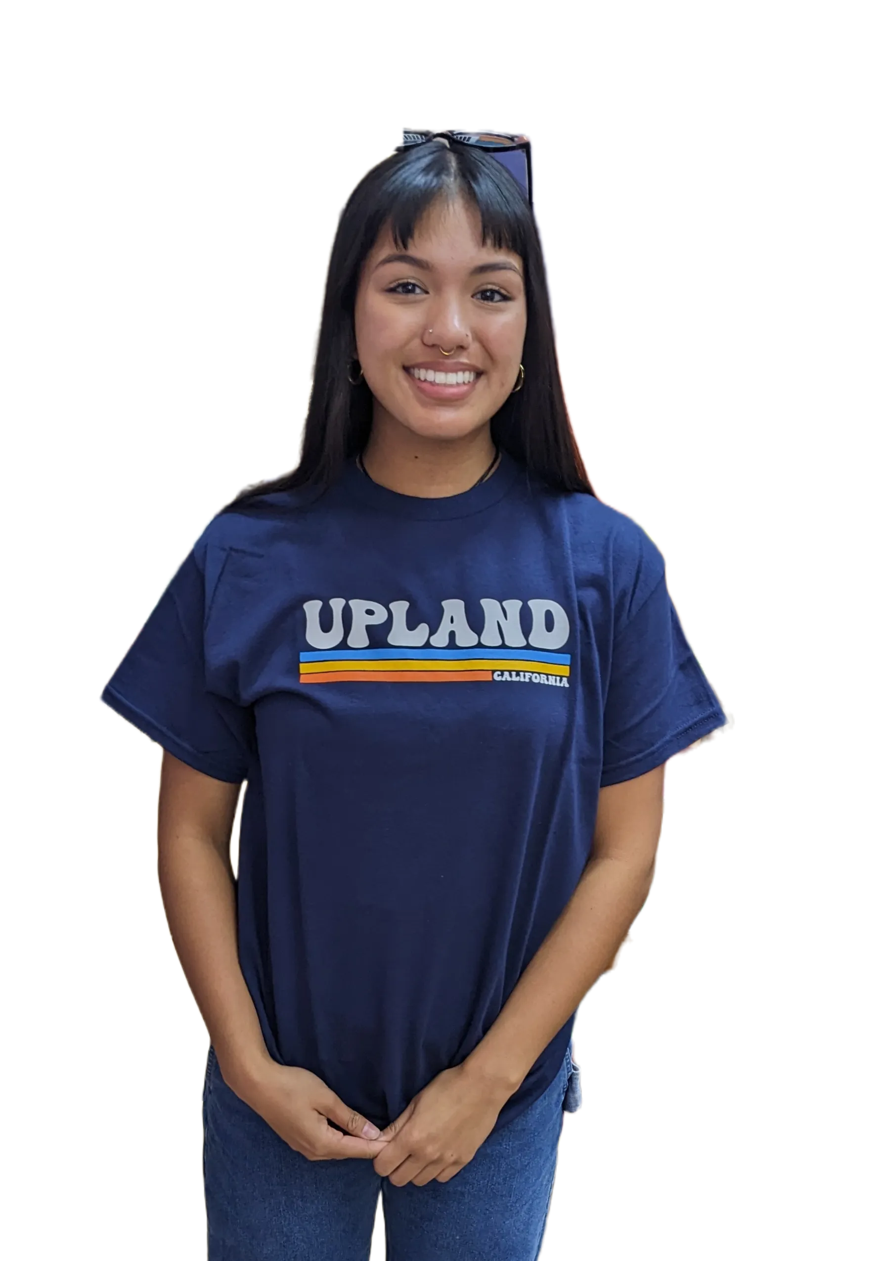 Empire T-shirts Retro Upland Logo - Navy Blue -