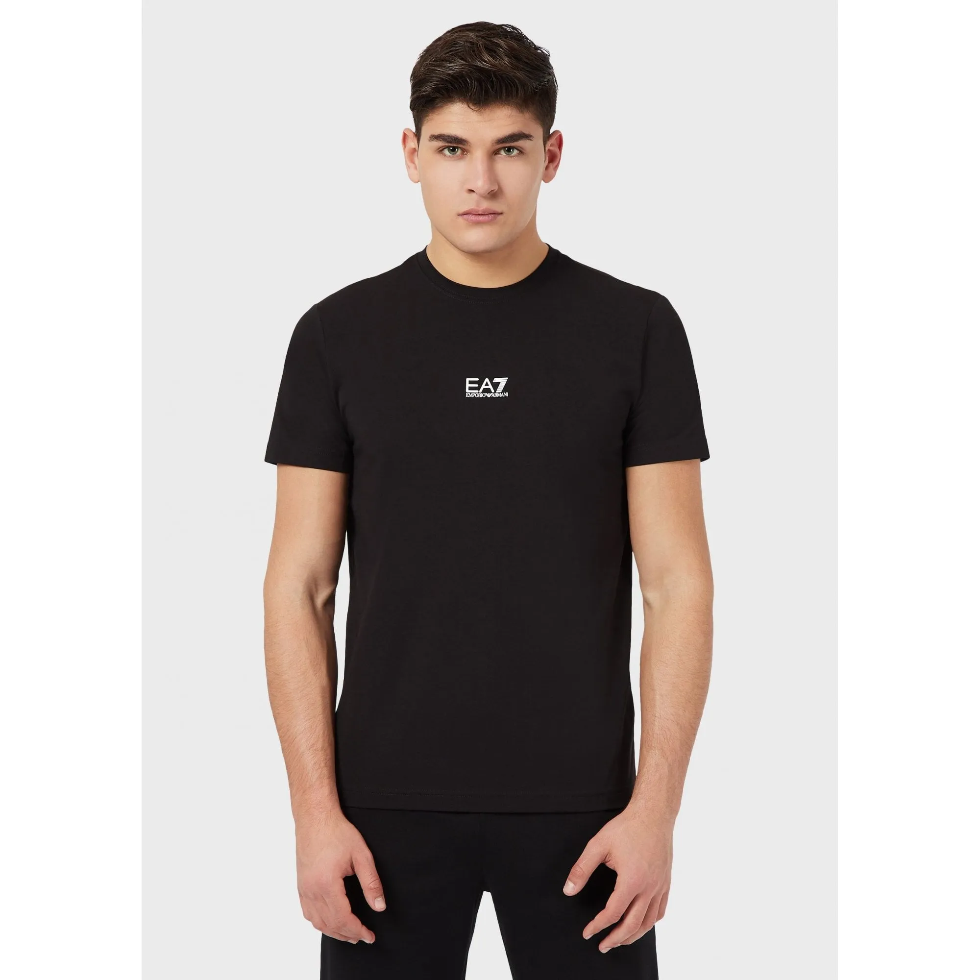 Emporio Armani EA7 3Kpt15 Centre Logo T-Shirt Black