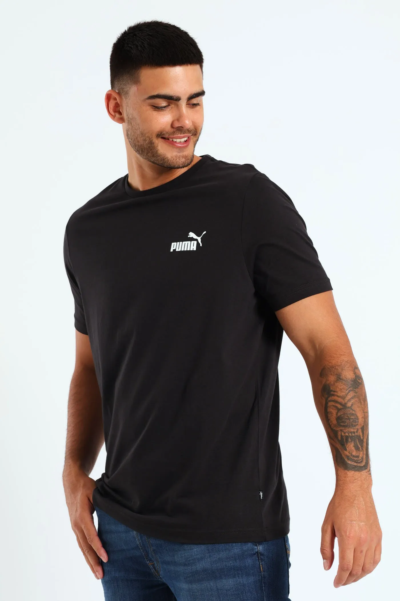 Essential Small Logo Tee - Black