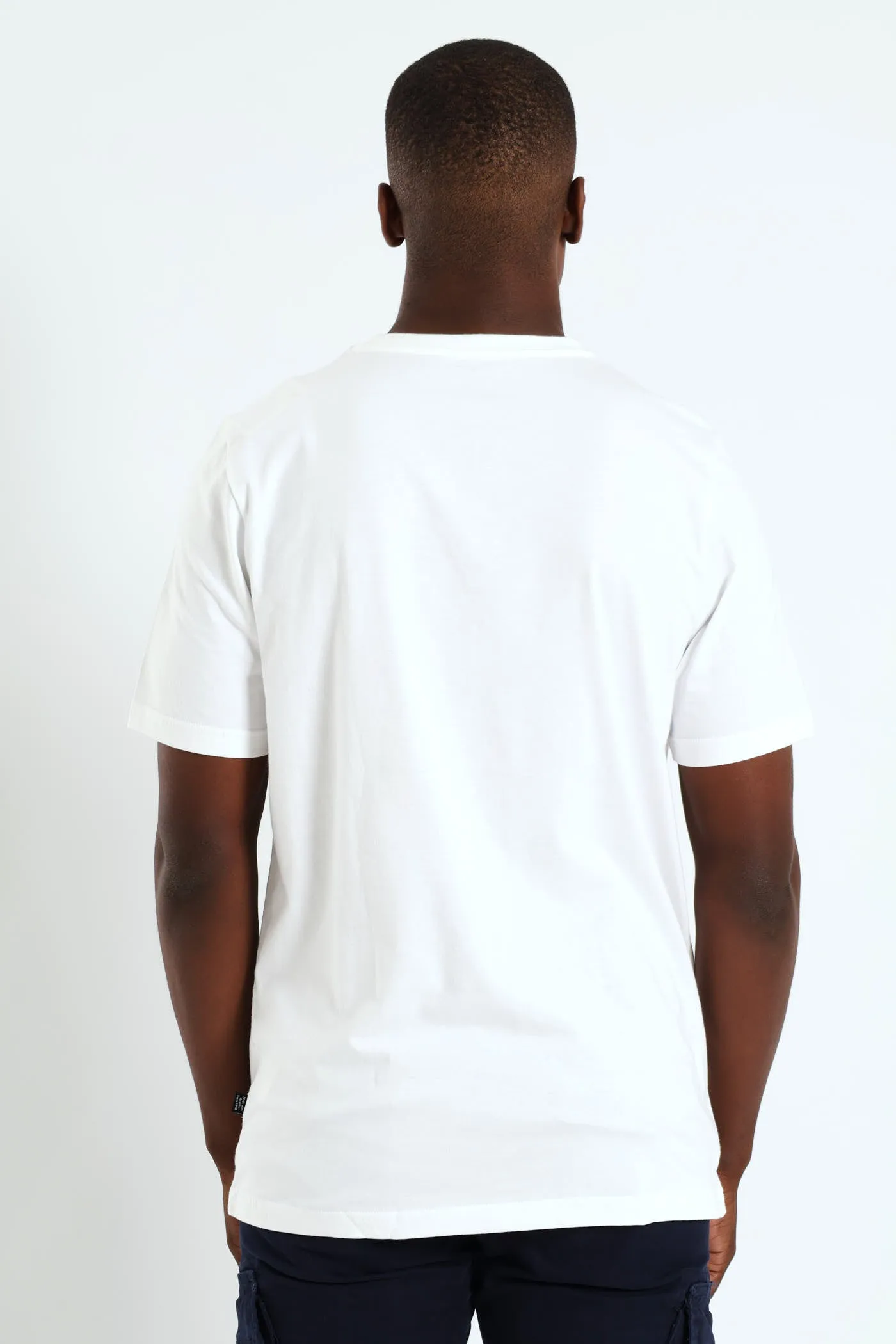Essentials Plus Logo Lab Gradient Tee - White