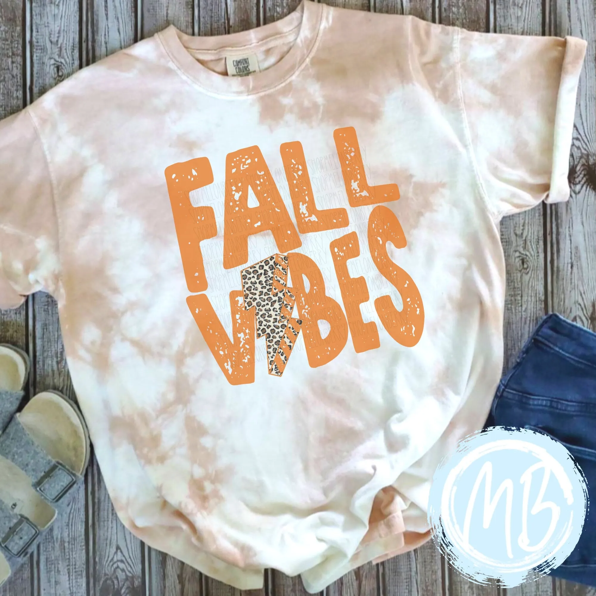 Fall Vibes Tie Dye Tee or Sweatshirt