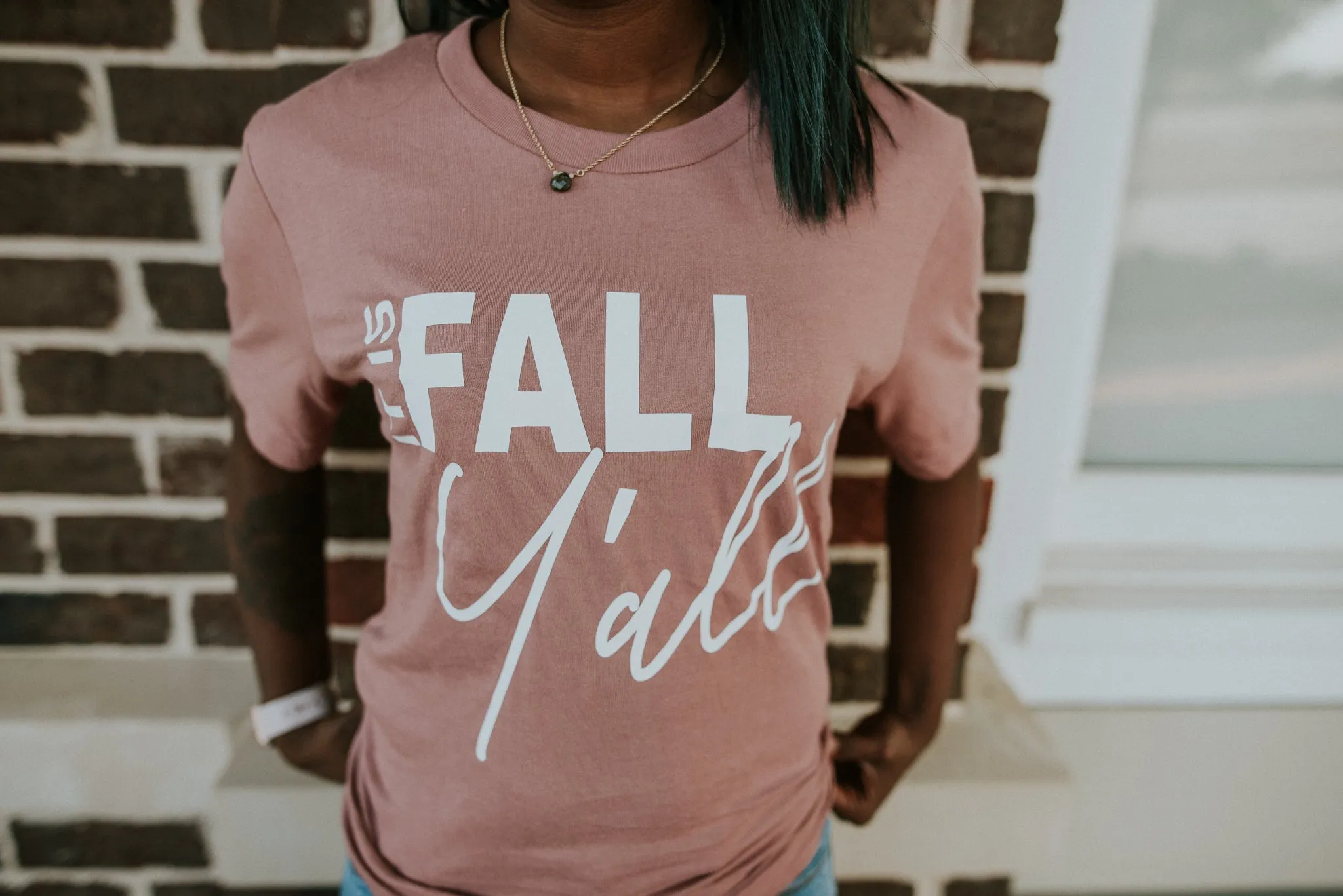 Fall Y'all Tee - Mauve