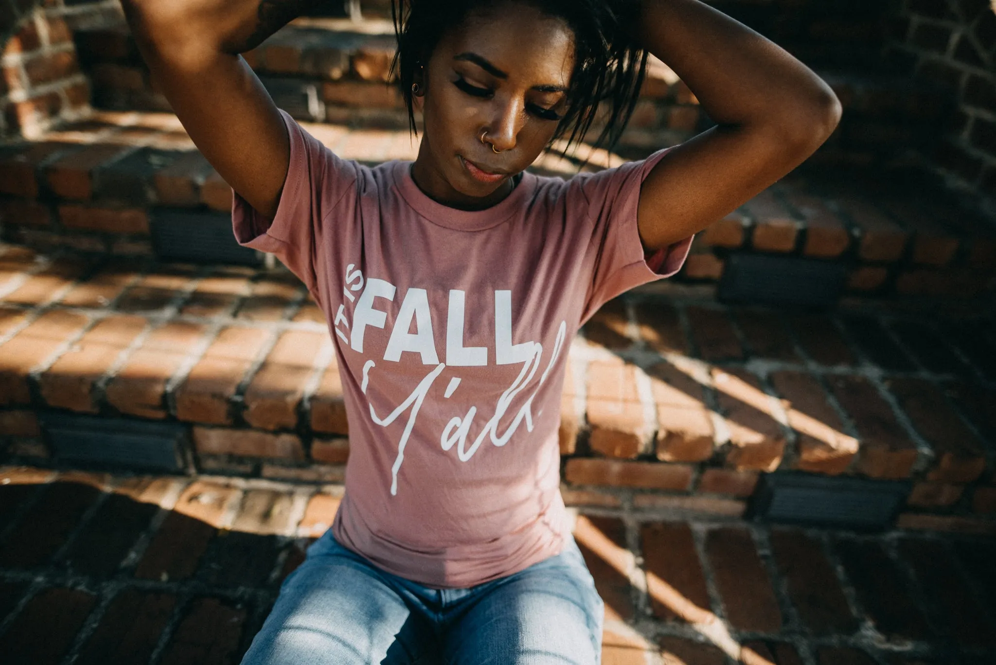 Fall Y'all Tee - Mauve