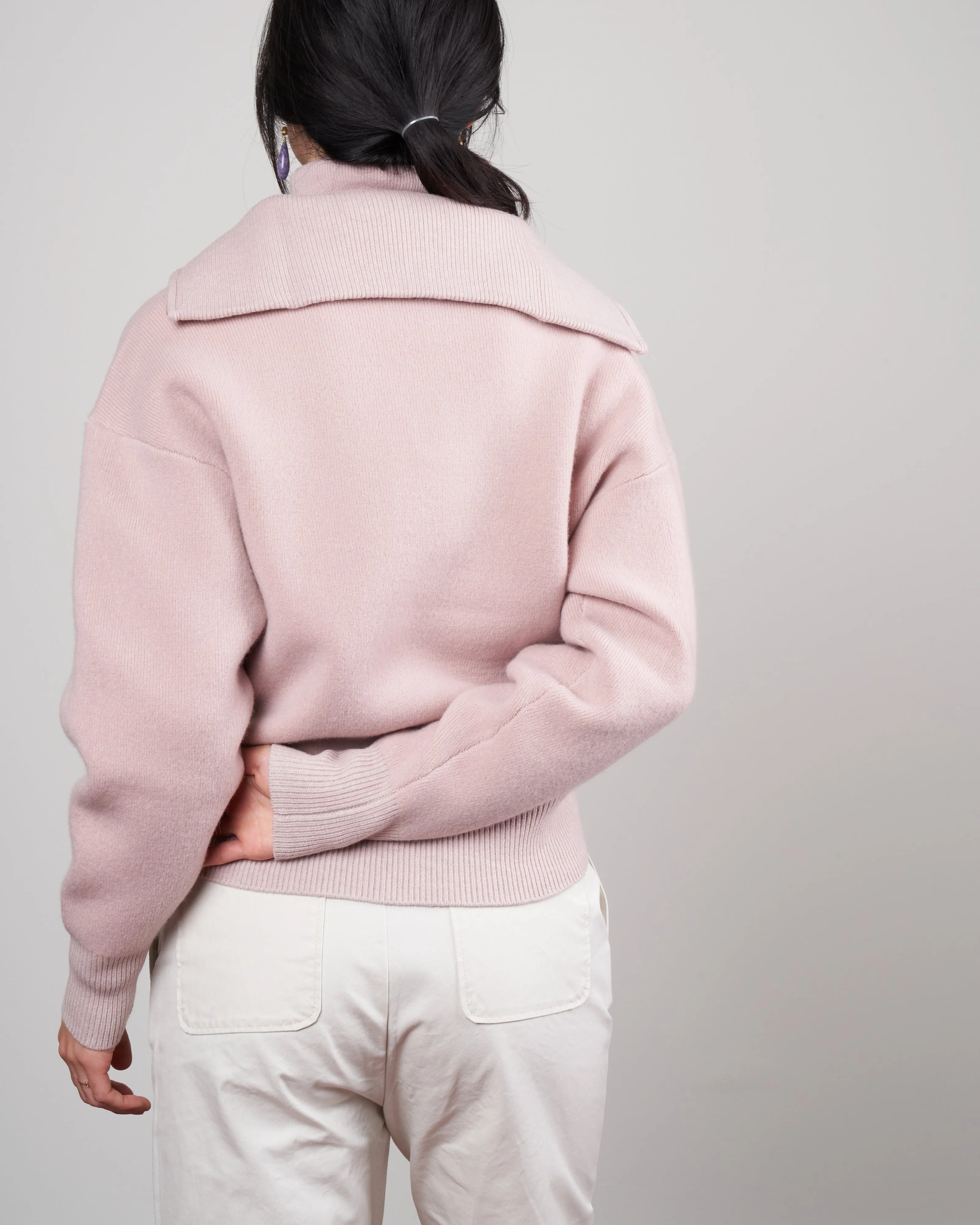 fancy sweater - greyish pink