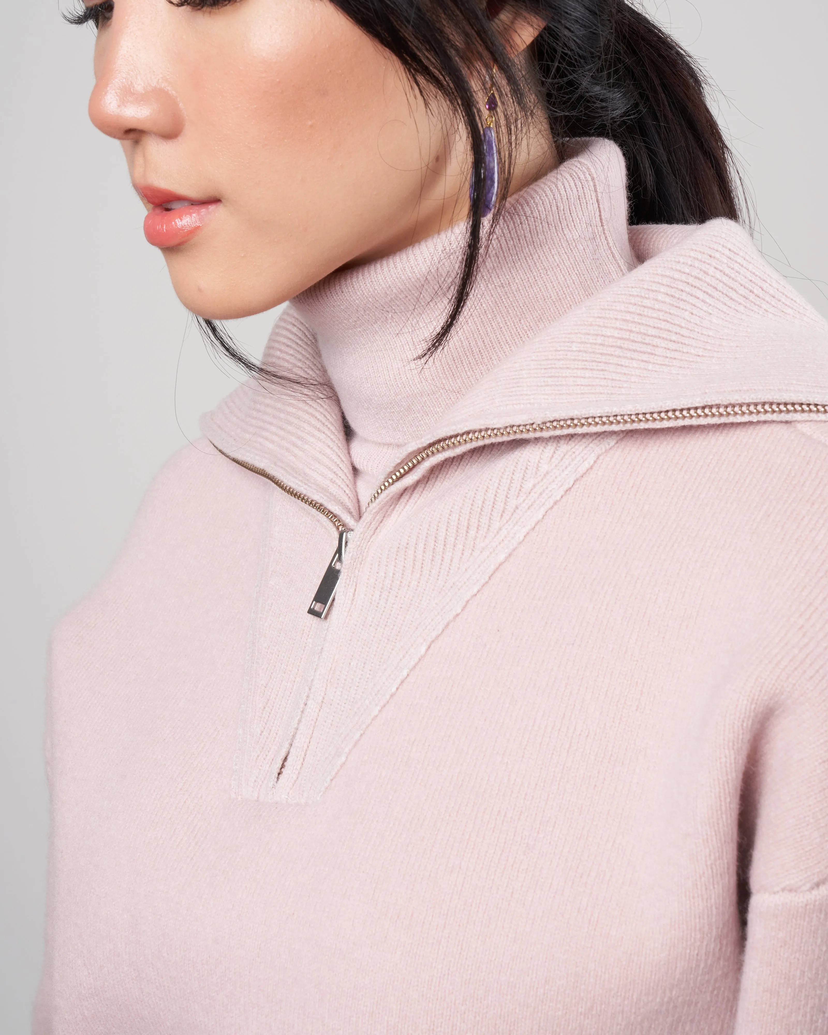 fancy sweater - greyish pink