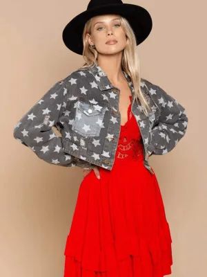 Festival Stars Ripped Denim Shacket
