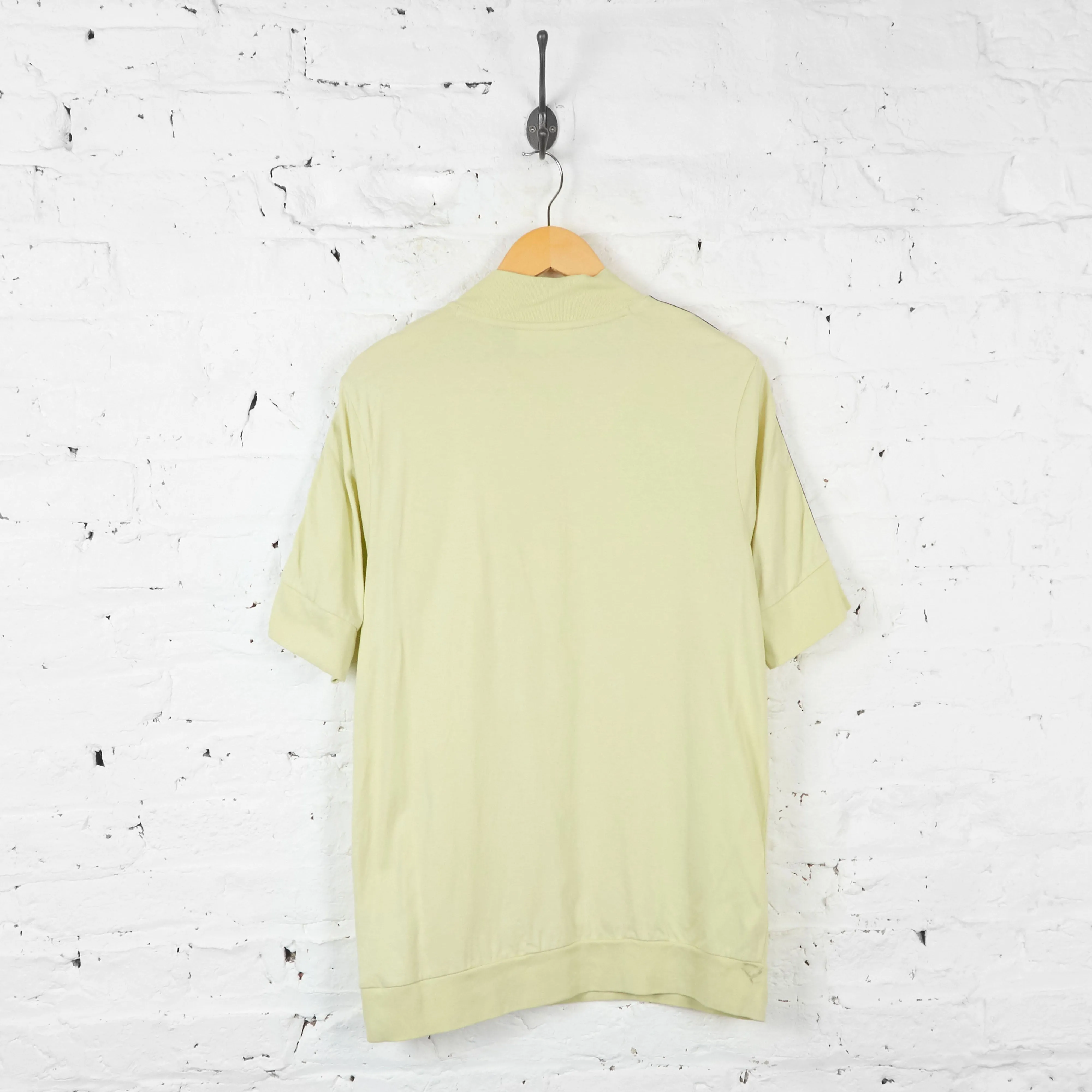 Fila 1/4 Zip T Shirt - Beige - L