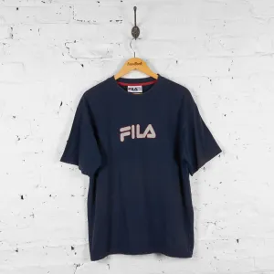 Fila 90s T Shirt - Blue - L