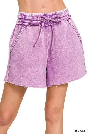 Fleece Drawstring Shorts