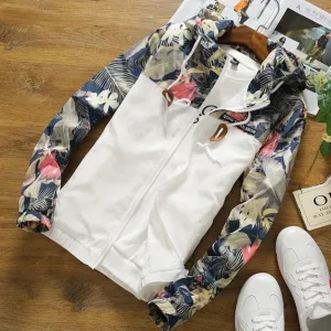 Flora's Frühlingszauber: Bomberjacke mit Elegantem Blumenmuster