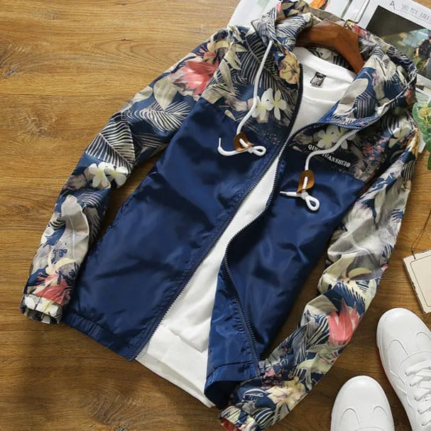 Flora's Frühlingszauber: Bomberjacke mit Elegantem Blumenmuster