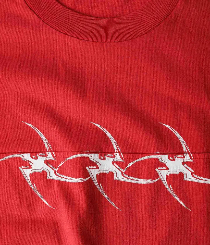 FORMER - COMBAT STAR OVERSIZED T-SHIRT - WASHED  RED