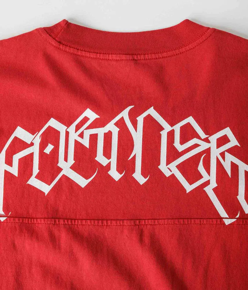 FORMER - COMBAT STAR OVERSIZED T-SHIRT - WASHED  RED