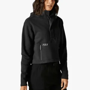 Fox Women's Calibrated Crop Fleece Sweater Black