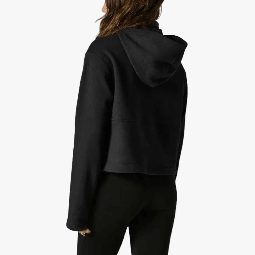 Fox Women's Calibrated Crop Fleece Sweater Black