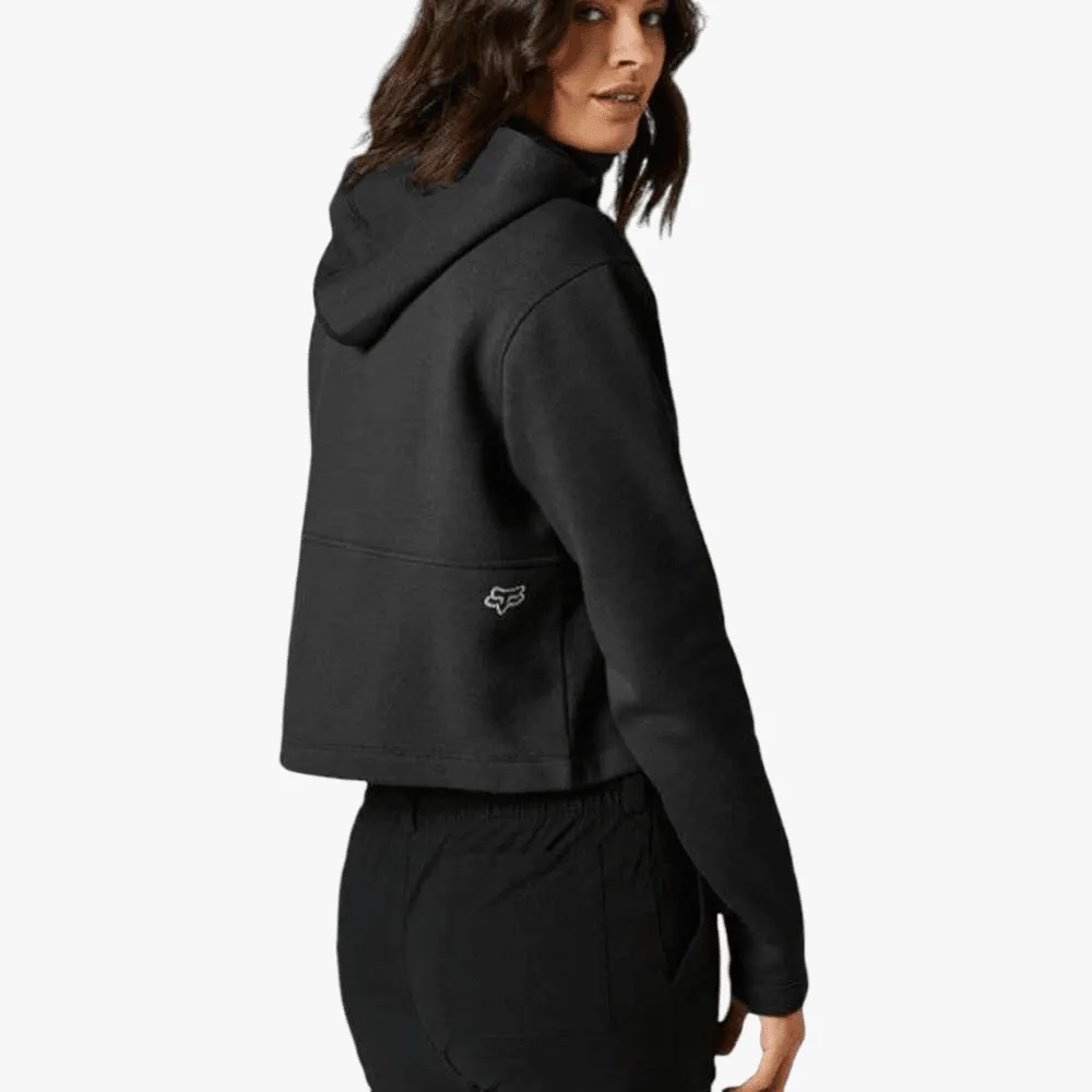 Fox Women's Calibrated Crop Fleece Sweater Black