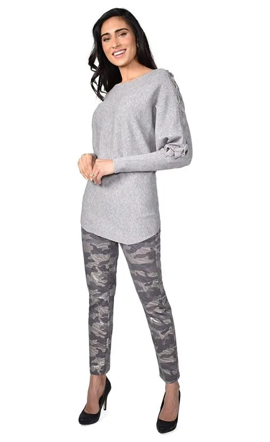 Frank Lyman Camo/Grey Denim Pant