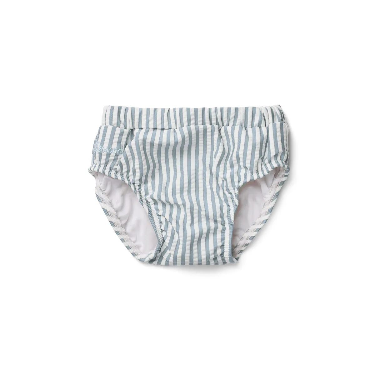 Frej baby boy swim pants - Y/D stripe: Sea blue/white