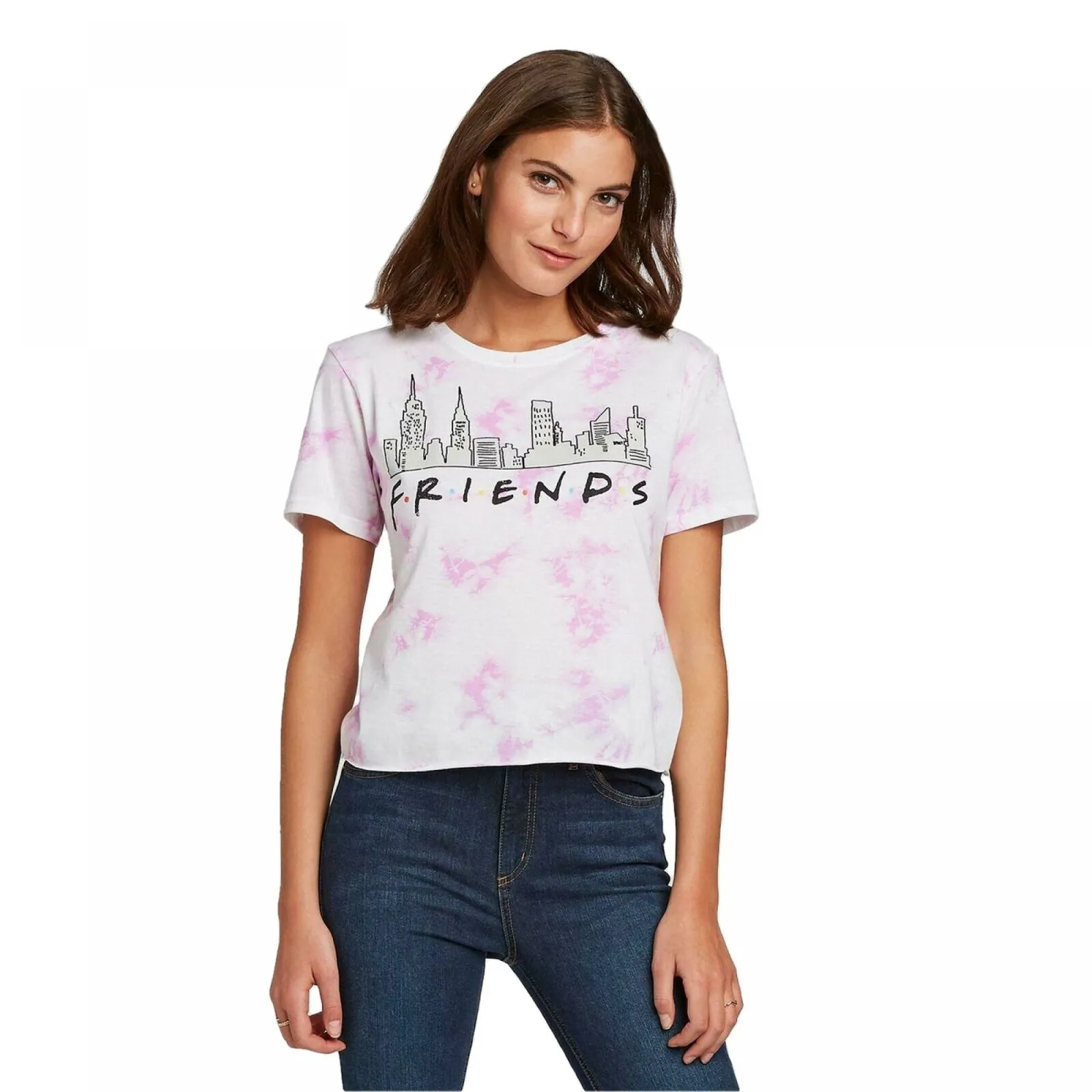 Friends Women's NYC Skyline Short Sleeve Graphic T-Shirt
