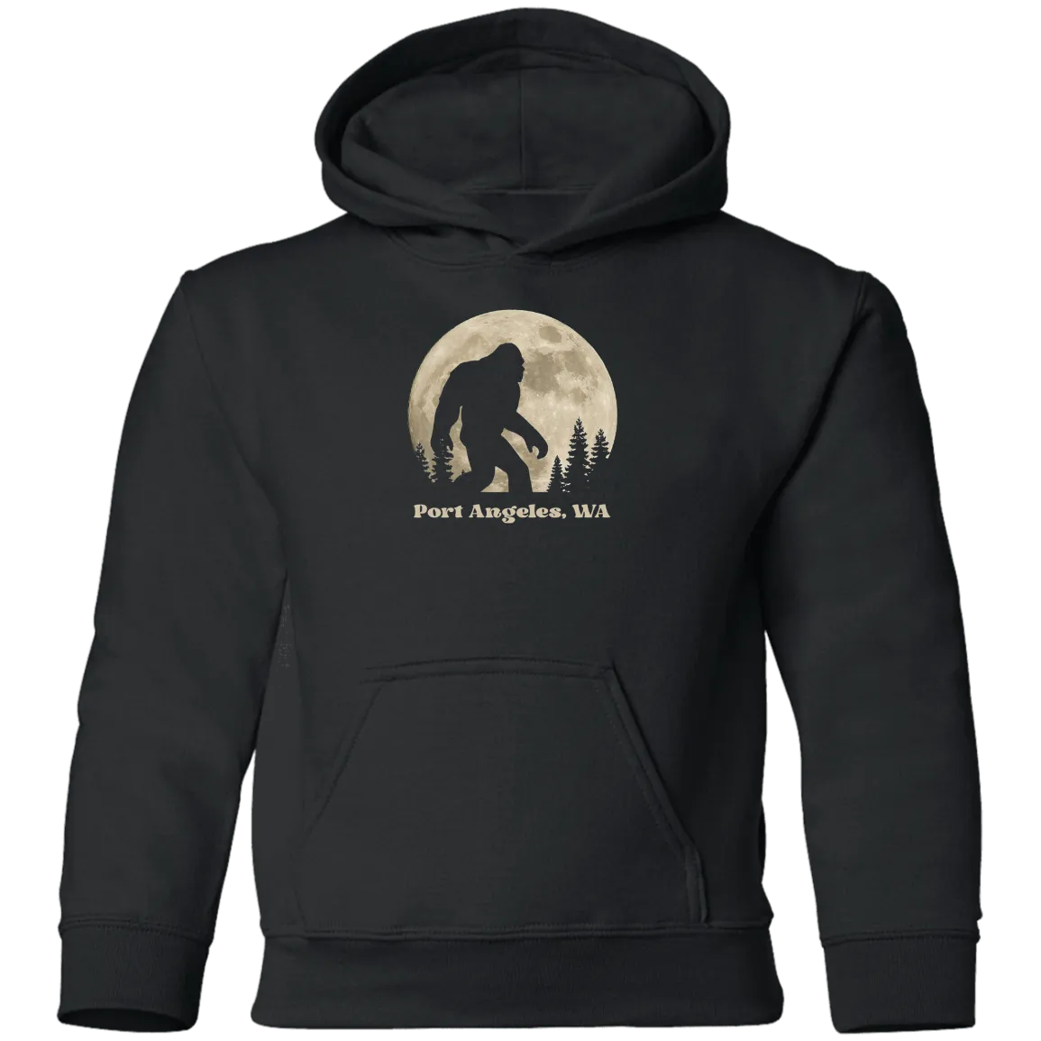 Full Moon Sasquatch Youth Pullover Hoodie