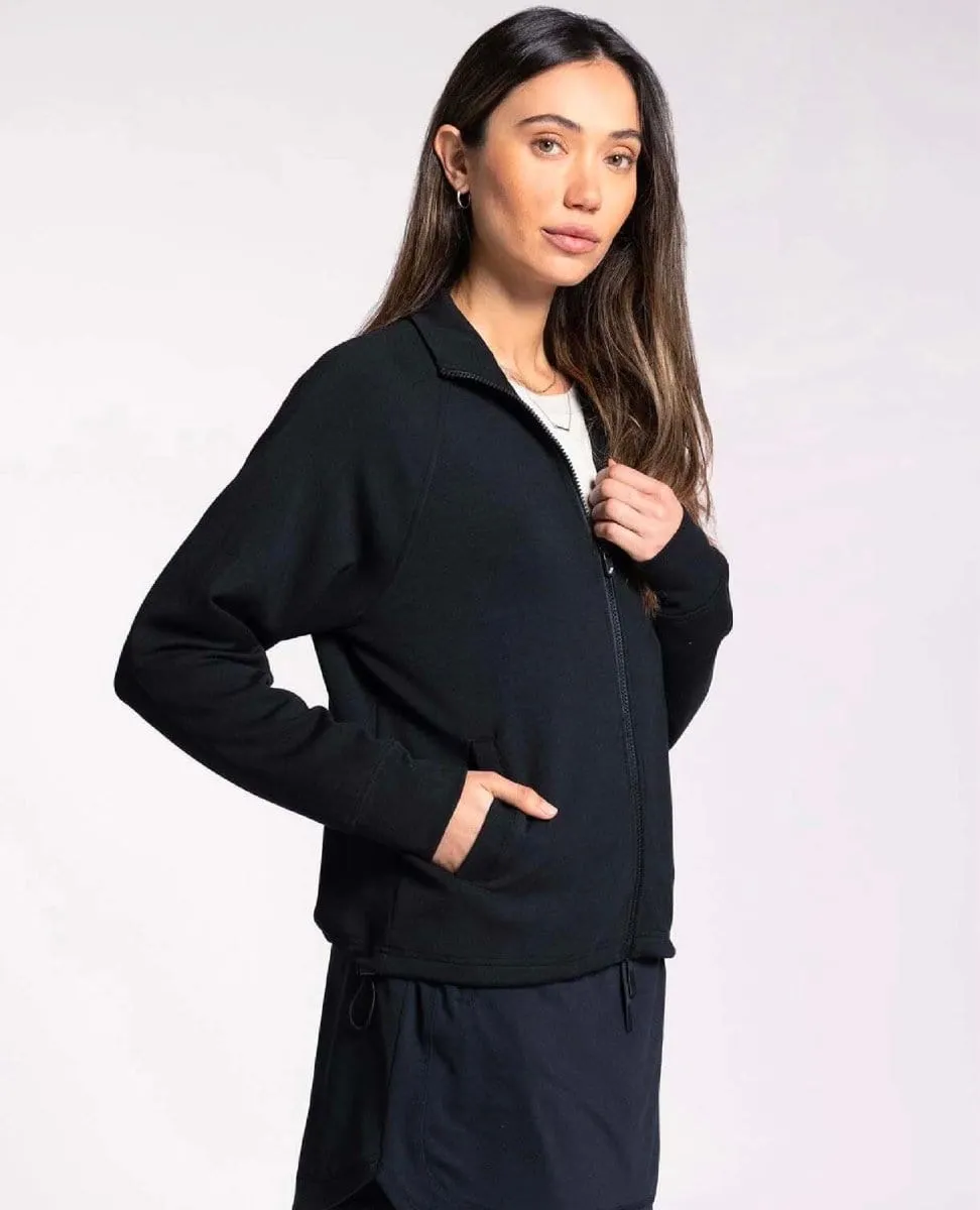 Full Zip Long Sleeve Jacket Black