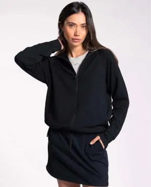 Full Zip Long Sleeve Jacket Black