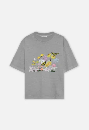 Garden Riviera Cropped Tee / Washed Alloy