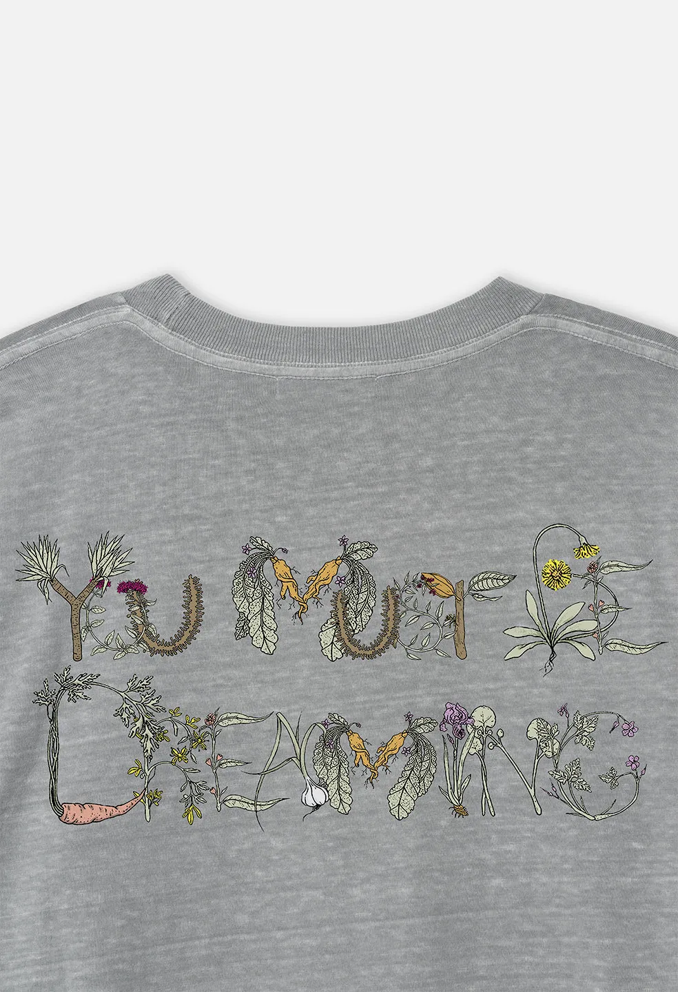 Garden Riviera Cropped Tee / Washed Alloy