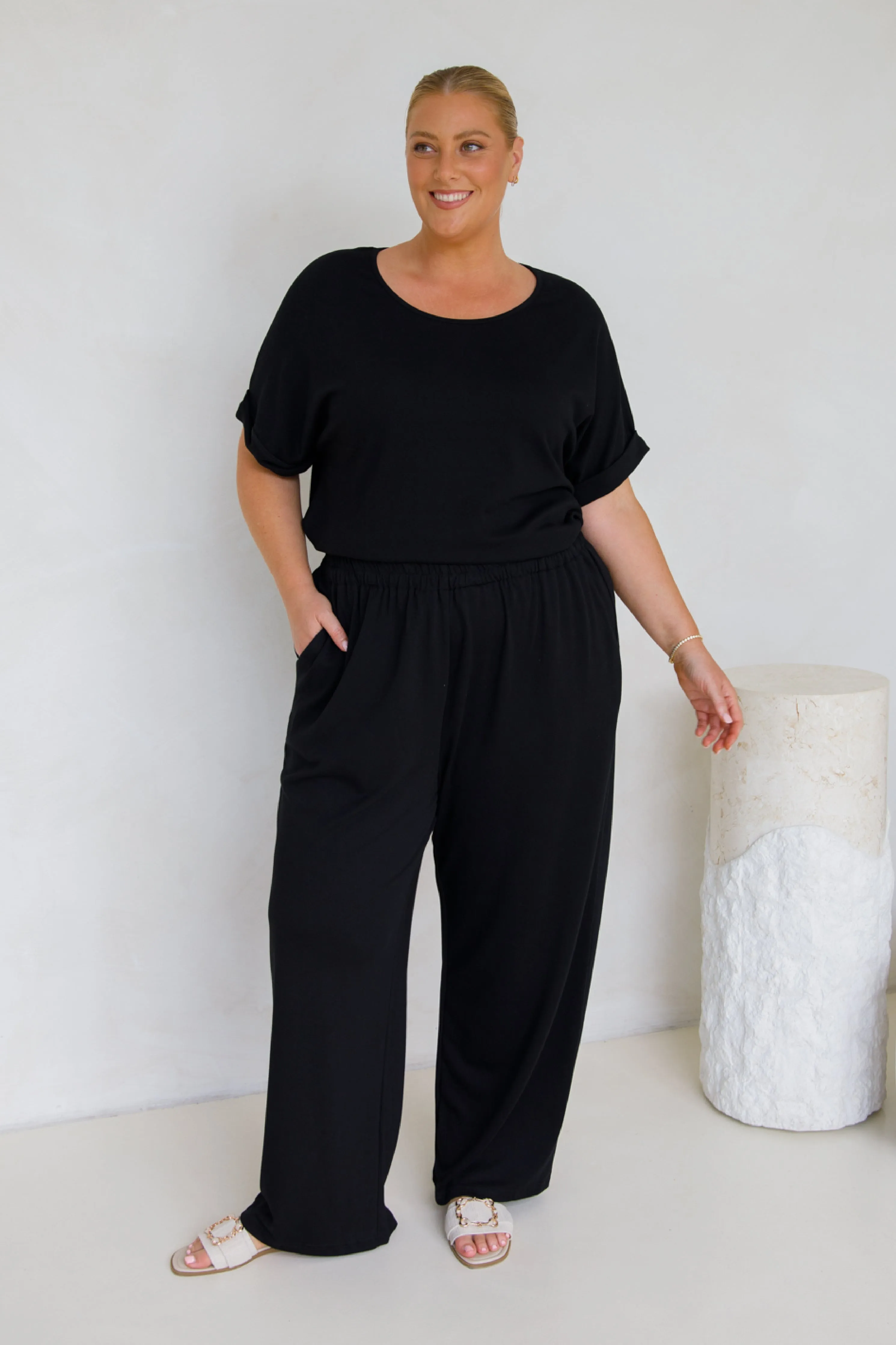Gigi Lounge Pant | Black