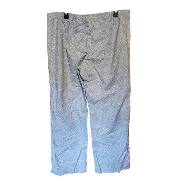 Gilligan O'Malley Womens Sz XL Pajama Pants 2 Pairs Gray‎ Beige Drawstring