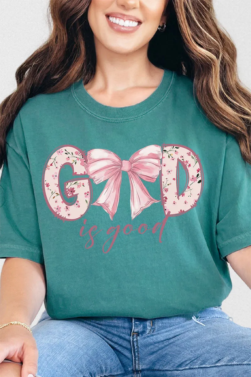 Girlie God Is Good Comfort Colors Adult Ring-Spun Cotton Tee