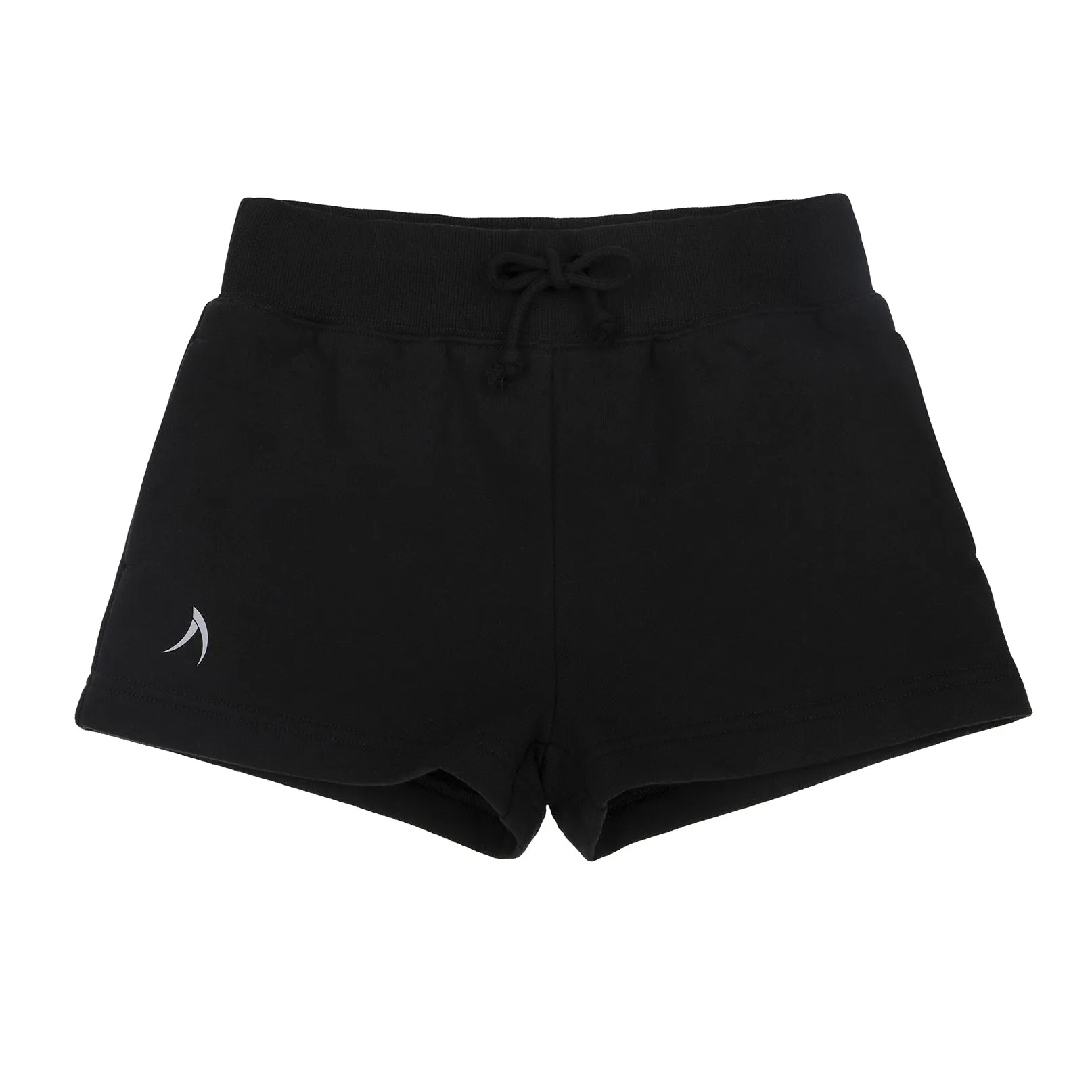 Girls Black Fleece Shorts