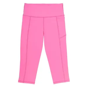 Girls Candy Pink 3/4 Leggings