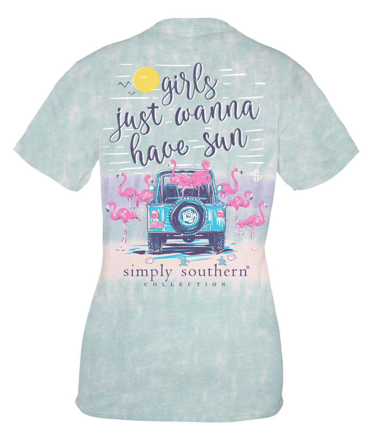 'Girls Just Wanna Have Sun' Short Sleeve Tie Dye Tee by Simply Southern