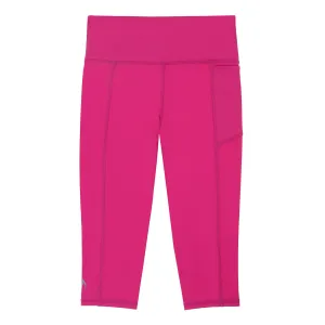 Girls Magenta Pink 3/4 Leggings