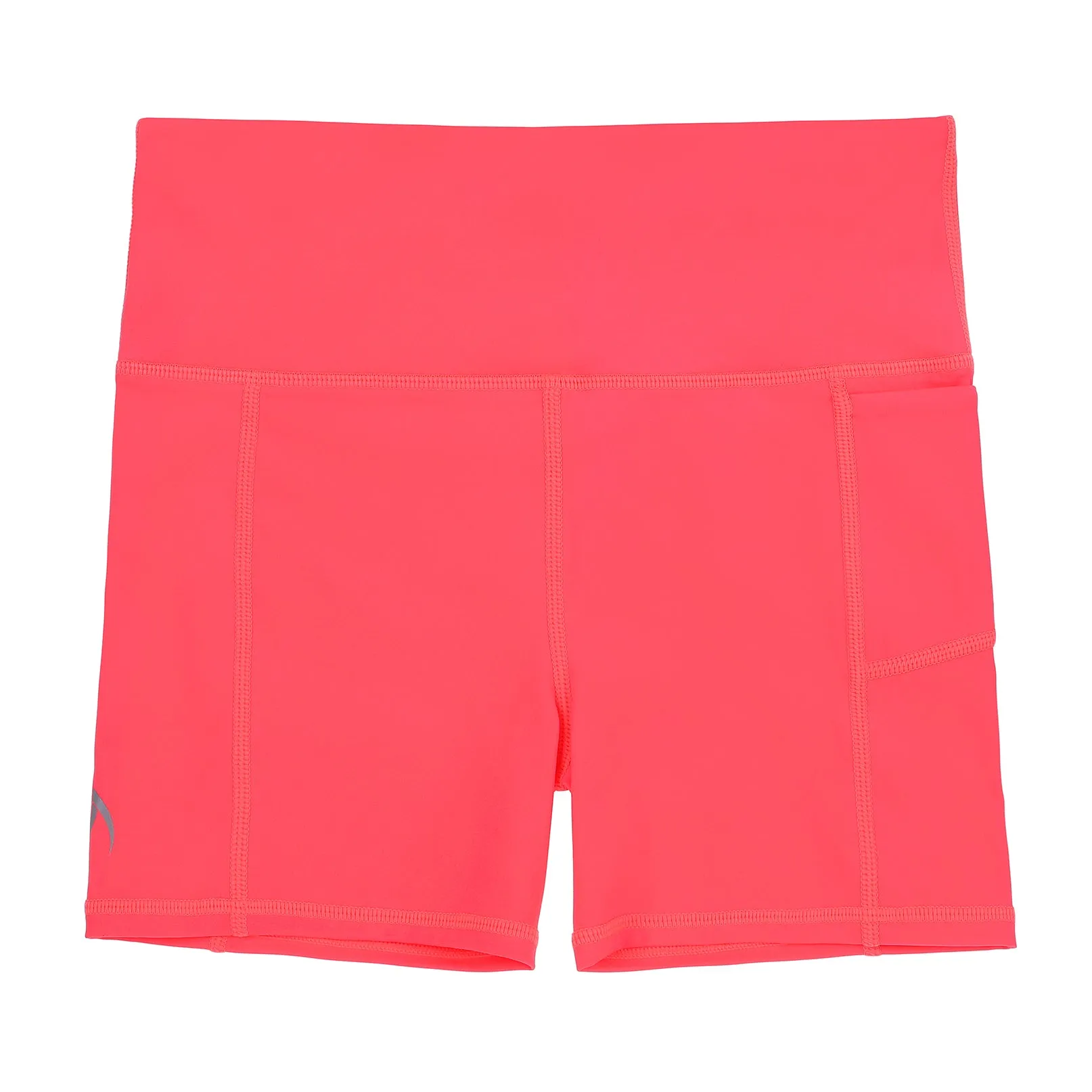 Girls Neon Orange Bike Shorts