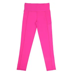 Girls Neon Pink Long Leggings