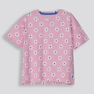 Girls Oversized Tee _ 154811 _ Pink