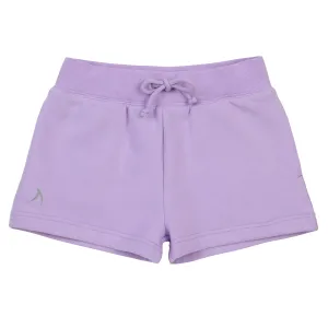 Girls Violet Fleece Shorts