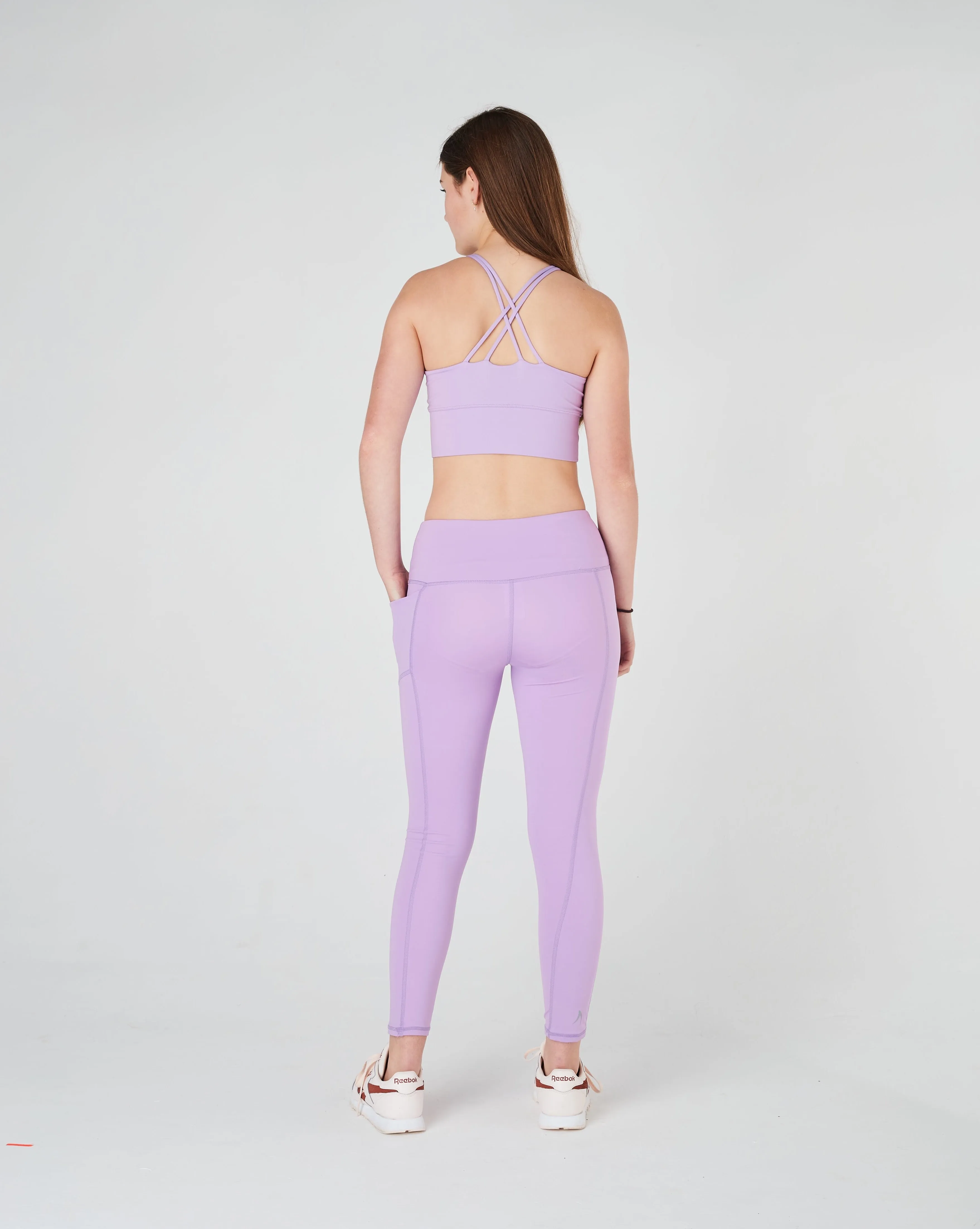 Girls Violet Long Leggings
