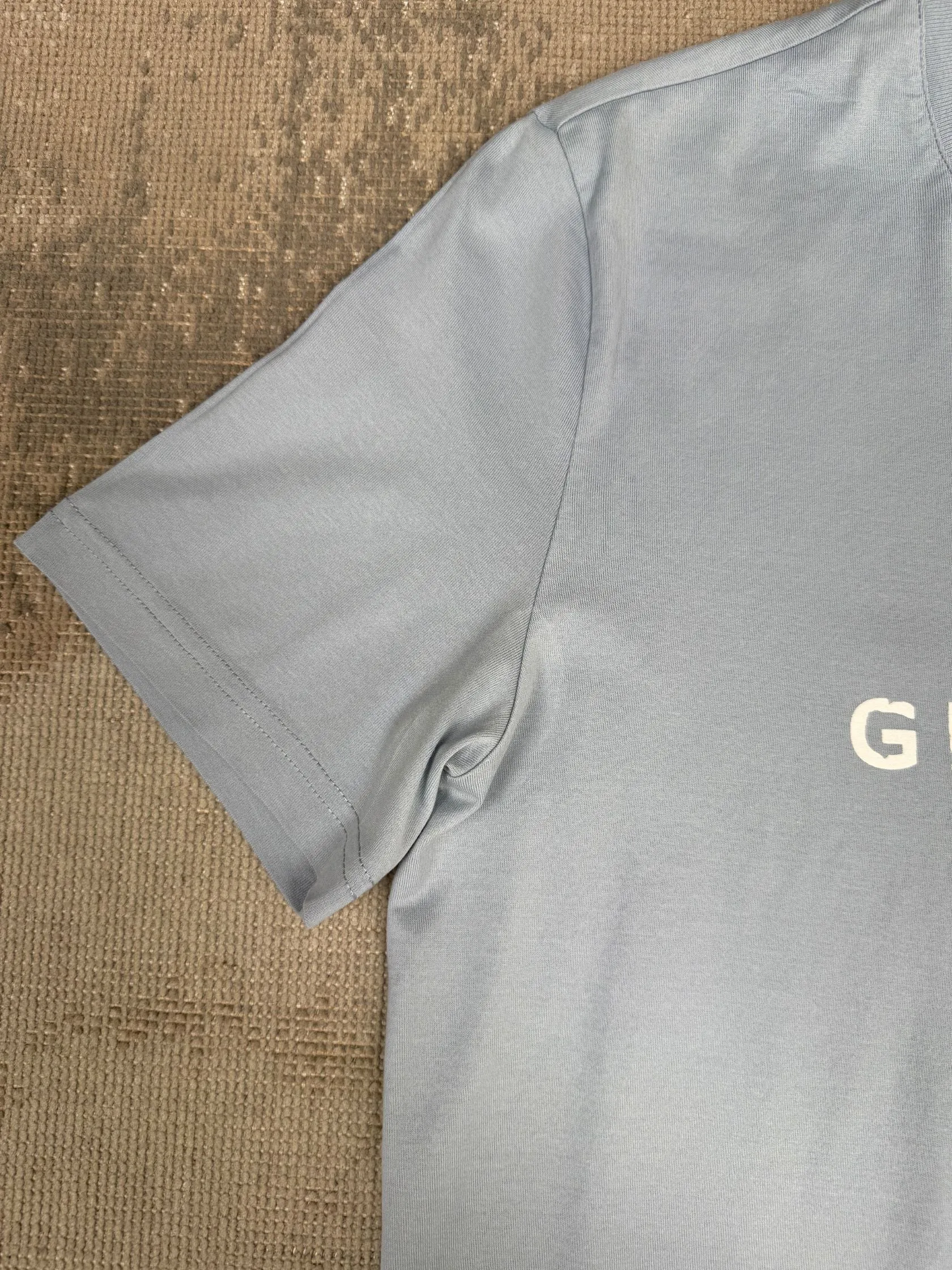 Givenchy Distressed Logo T-Shirt - Baby Blue