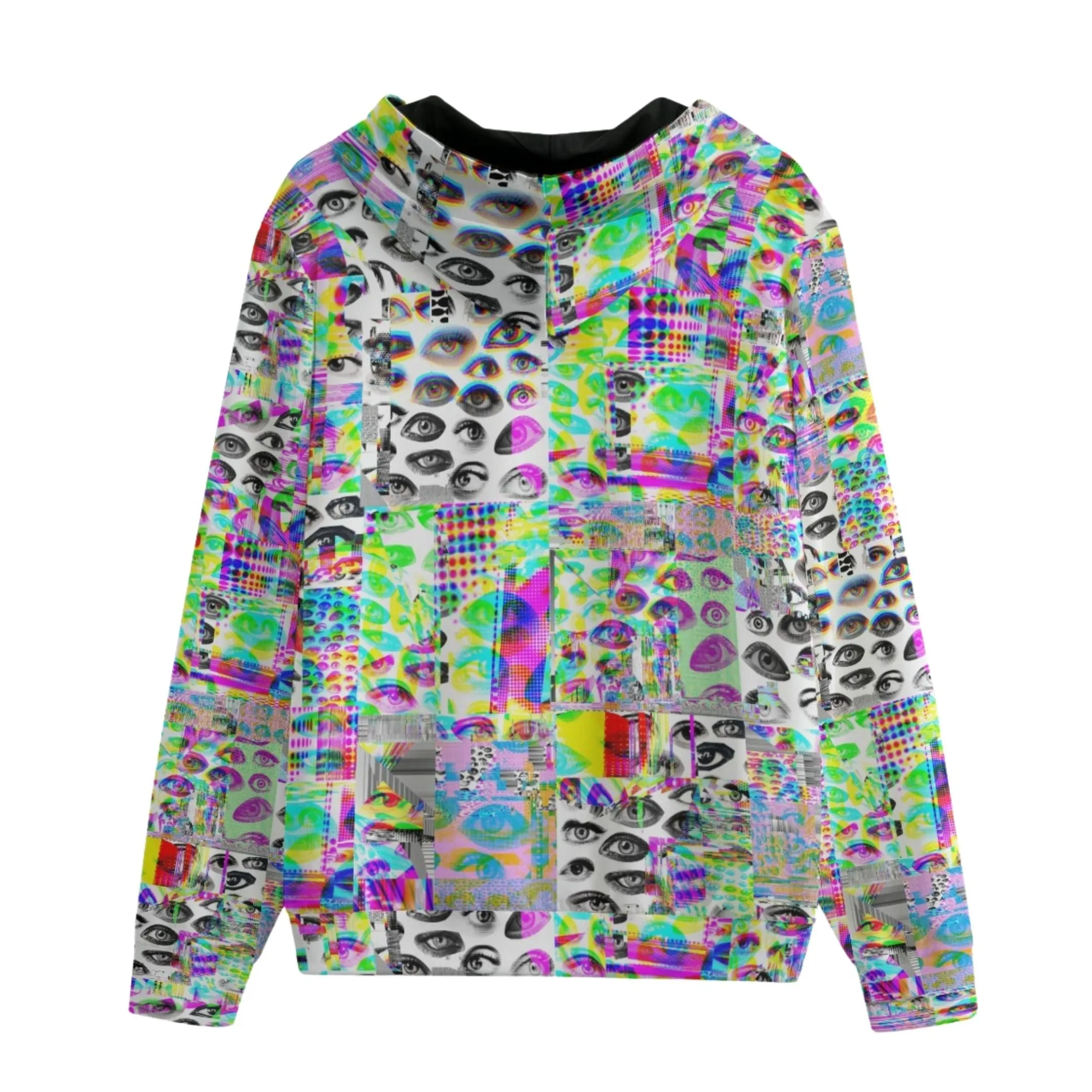 Glitch Eye RGB Zip Up Hoodie