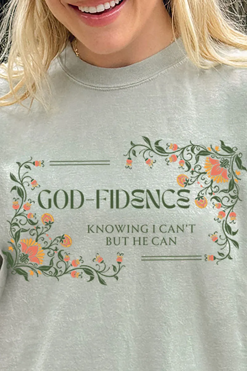 God-Fidence Comfort Colors Adult Ring-Spun Cotton Tee