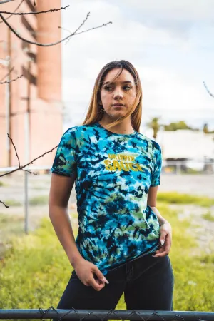 Gold Glitter Drippin Sauce | Green Caribbean Tee