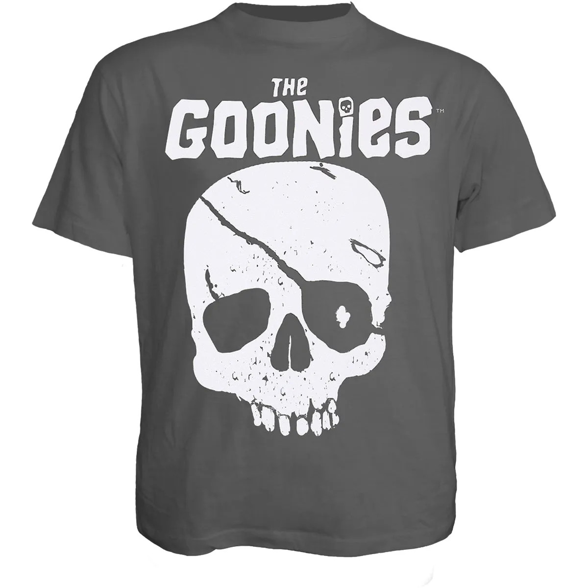 GOONIES, THE - SKULL AND LOGO - T-Shirt Charcoal