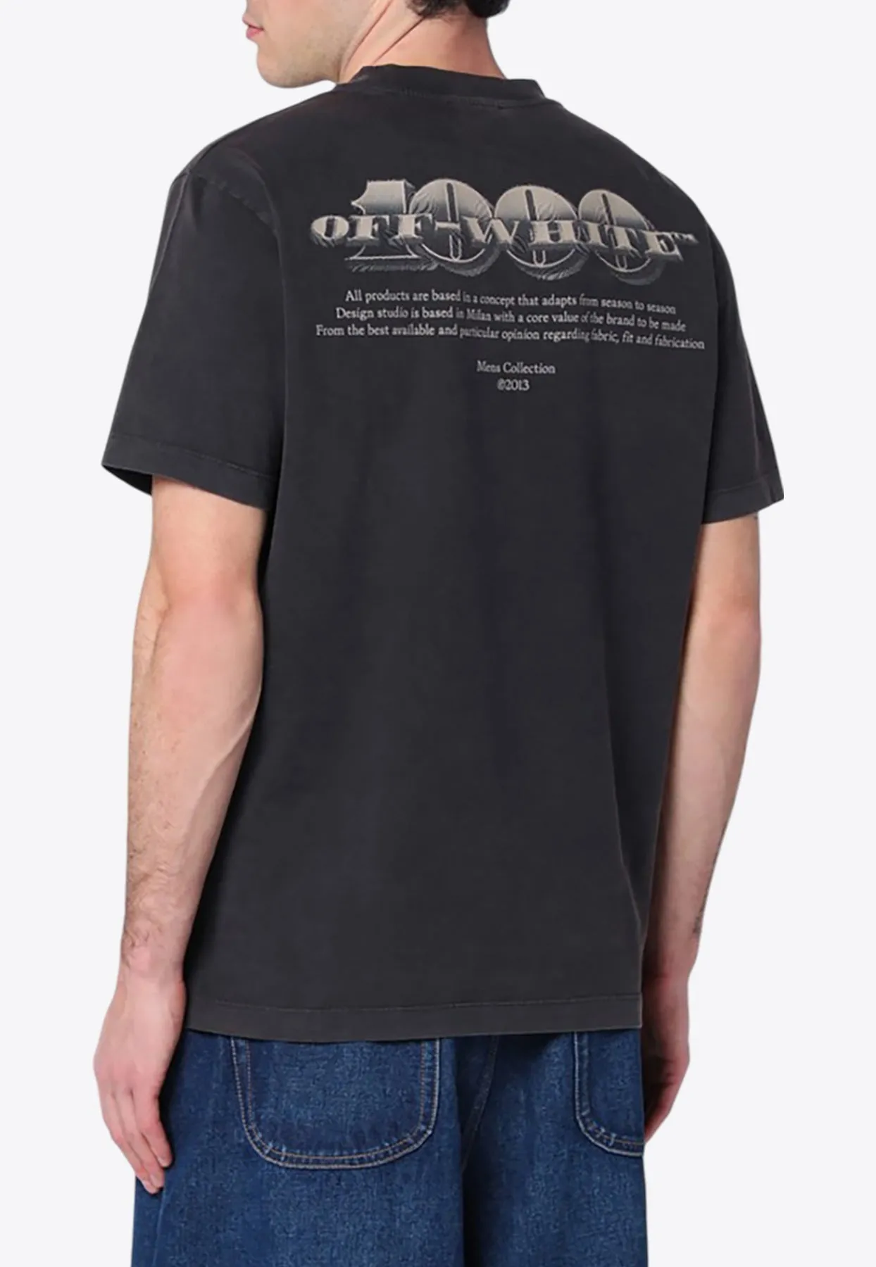 Graphic Print Washed T-shirt