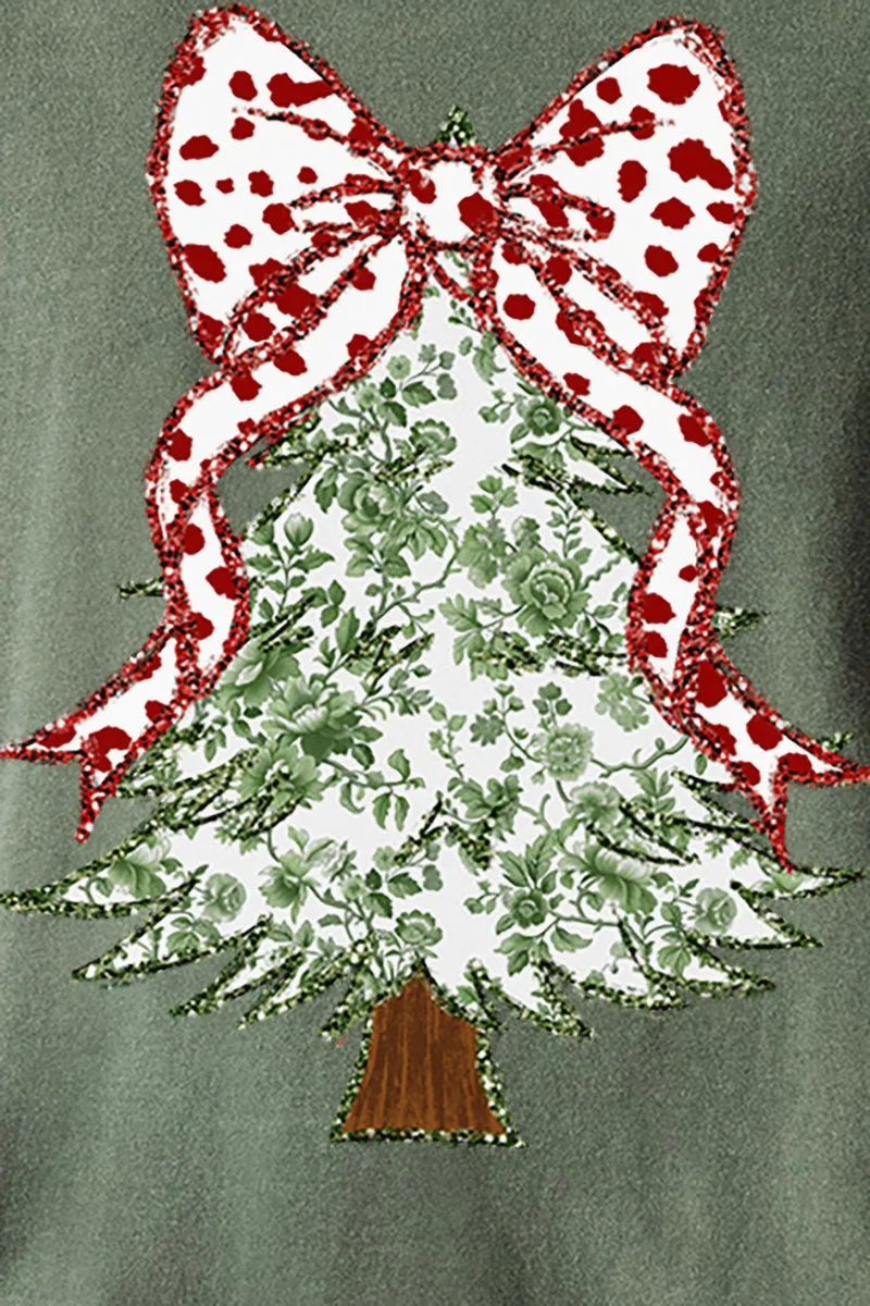 Green Chinoiserie Tree Comfort Colors Adult Ring-Spun Cotton Tee