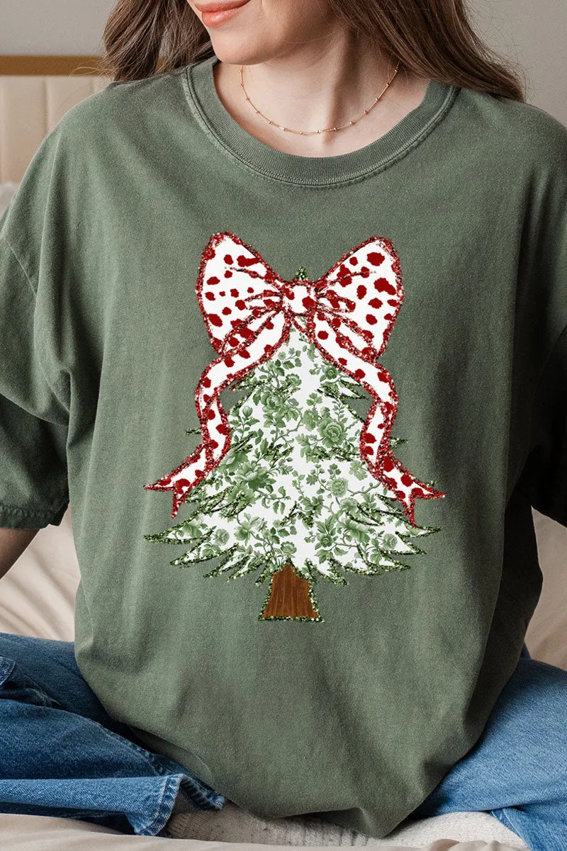 Green Chinoiserie Tree Comfort Colors Adult Ring-Spun Cotton Tee