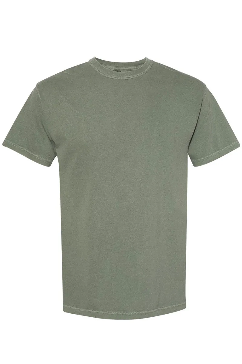 Green Gingham Bow Comfort Colors Adult Ring-Spun Cotton Tee