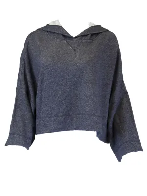 Grey State Women's Kate Crop Sweatshirt, Marine Combo, Large